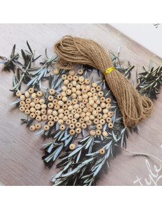 Perlas de Madera Natural INSPIRELLE 4500pcs 6mm con Cuerda 2