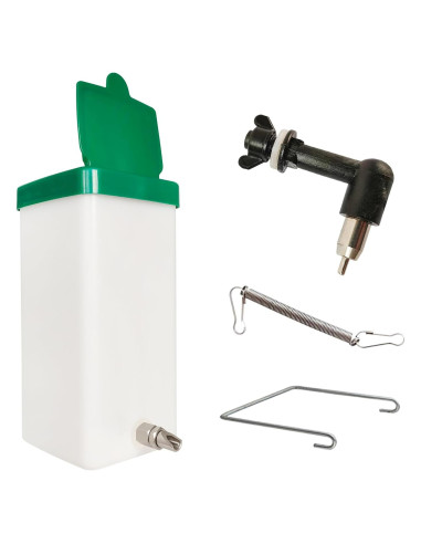 Bebedero para Conejos Cyrading 1L Acero Inoxidable Antifugas