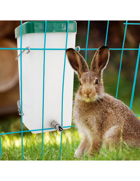 Bebedero para Conejos Cyrading 1L Acero Inoxidable Antifugas