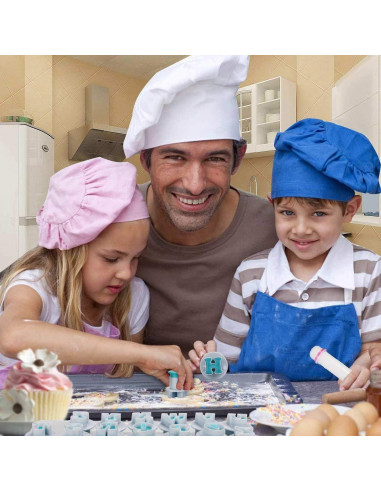 Molde de Galleta FANGSUN 36 Piezas Letras y Números DIY