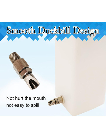 Bebedero para Conejos Cyrading 1L Acero Inoxidable Antifugas