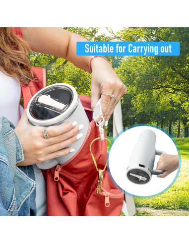 Tapa con Popote para Tumbler Stanley 40 oz SBMKK - A Prueba de Derrames