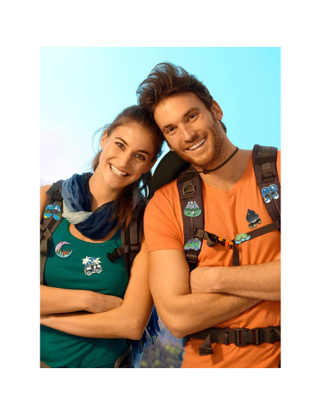 BBTO 20 Pines de Esmalte para Mochilas Estilo Aventura