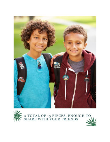 BBTO 20 Pines de Esmalte para Mochilas Estilo Aventura