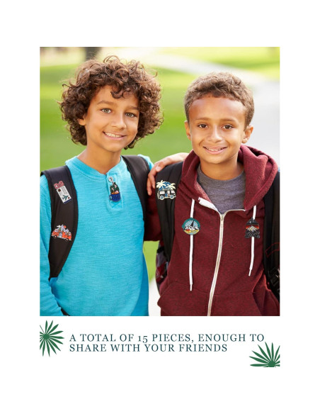 BBTO 20 Pines de Esmalte para Mochilas Estilo Aventura