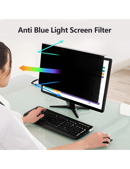Protector de Pantalla de Privacidad MCKJ 22" Anti Luz Azul Protector de Pantalla de Privacidad MCKJ 22" Anti Luz Azul
