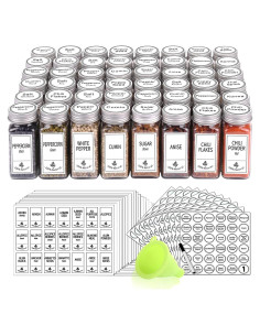 Juego de 48 Tarros de Especias de Vidrio SWOMMOLY 4 oz