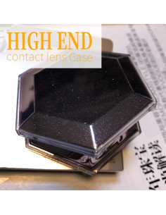 Estuche para Lentes de Contacto Ofone Negro con Espejo y Accesorios 2