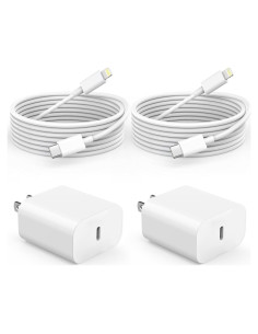 Cargador Rápido 20W USB-C con Cable Lightning 6 pies - iPhone