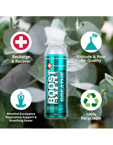 Aumento Oxígeno 10L Lata Eucalipto - Paquete de 2