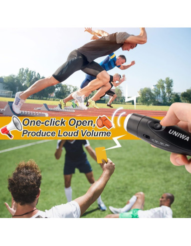 Silbatos Electrónicos UNIWA, Paquete de 2, 3 Tonos, 120dB