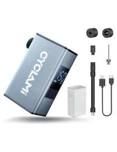 Mini bomba de aire eléctrica CYCLAMI A3MAX 150PSI con manómetro