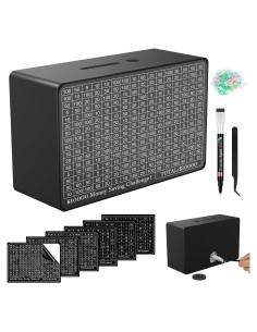 Caja de Ahorro de Dinero de Madera Gomyrod - Negra, 23x17x8 cm