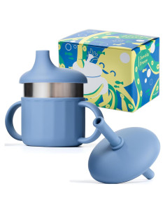 Vaso Antifugas Jumble Dream 207ml Acero Inoxidable Luna Azul