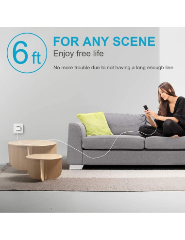 Cargador Rápido 20W USB-C con Cable Lightning 6 pies - iPhone