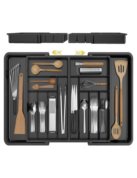 Organizador de Cajones de Cubiertos RQF Expandible 54.9-96.5 cm