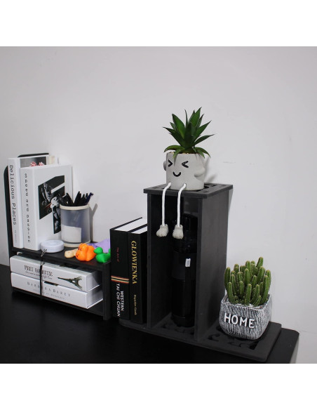 Estantería de Escritorio YGYQZ Nube Negra 2 Estantes 64.8 cm