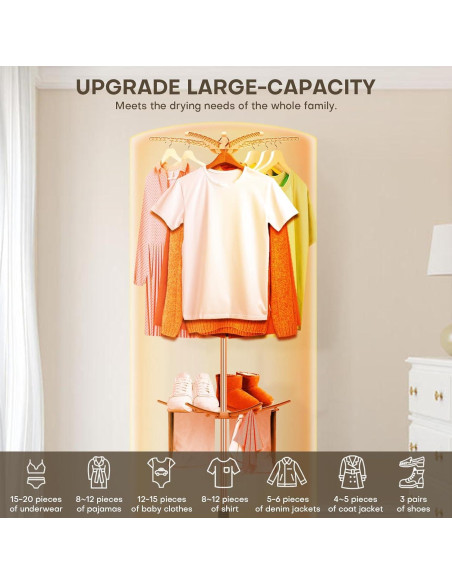 Secadora de Ropa Portátil Rolitwils GR992 900W Compacta