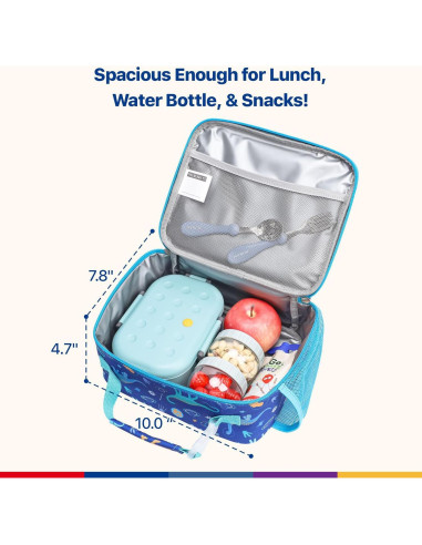 Bolsa de Almuerzo Aislada Bagseri para Niños - Dinosaurio