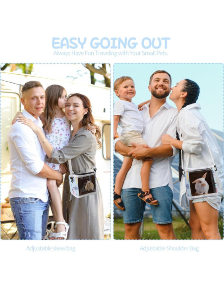 Bolsa Transportadora para Cobayas NOONEAU con Botella Azul Bolsa Transportadora para Cobayas NOONEAU con Botella Azul