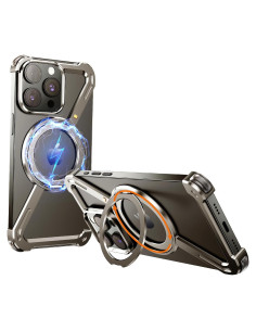 Funda Drayromn para iPhone 16 Pro Max, Titanio Natural, 360