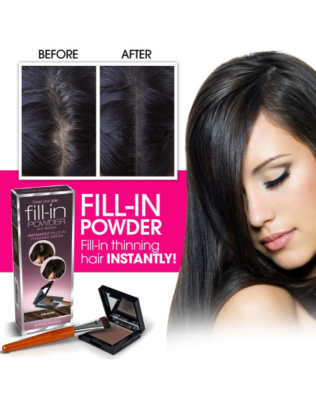 Tinte Toque Rápido Cubrir Tu Cabello Gris - Negro 1 Cuenta