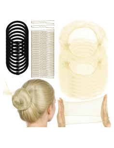 Redes para Cabello Invisibles YGDZ 40 Piezas 50cm Beige