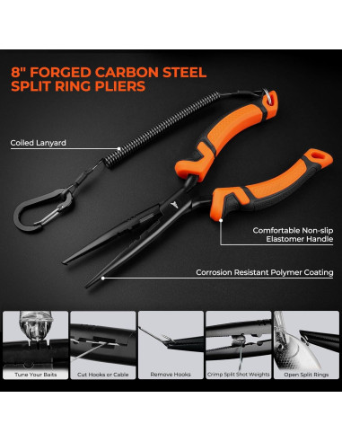 Kit de Herramientas de Pesca KastKing ToughTide 5 Piezas