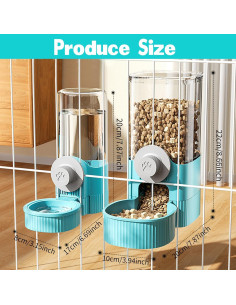 Dispensador Automático de Agua y Comida YumSur 41Oz Azul 2