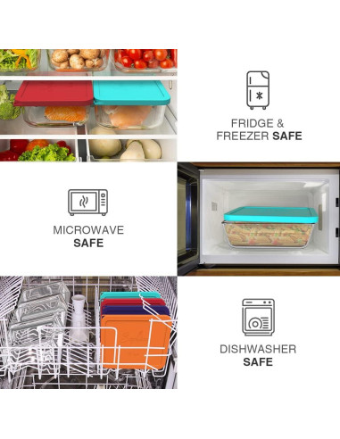 Cubiertas de Silicona Rectangulares 11 Tazas SOPHICO 2PACK