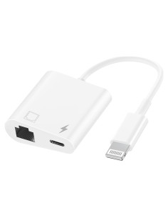 Adaptador Ethernet RJ45 a Lightning 2 en 1 esbeecables