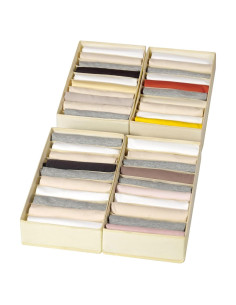 Organizador de Cajón para Ropa Coorganisers 10 Compartimentos Beige
