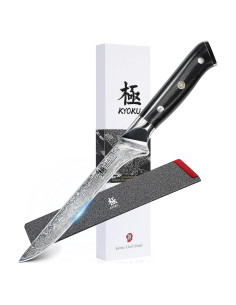 Cuchillo de Deshuesar KYOKU 17.78 cm Acero Damasco VG10