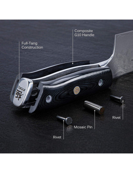 Cuchillo de Deshuesar KYOKU 17.78 cm Acero Damasco VG10