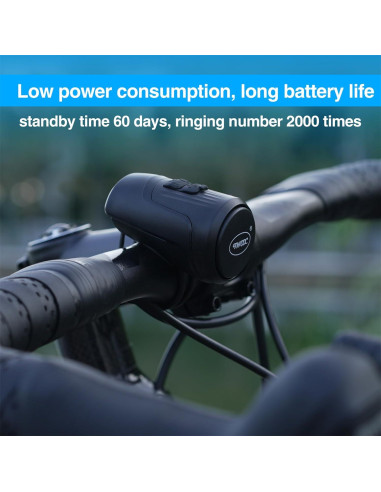 Bocina Eléctrica para Bicicleta Phidinova 125dB Impermeable