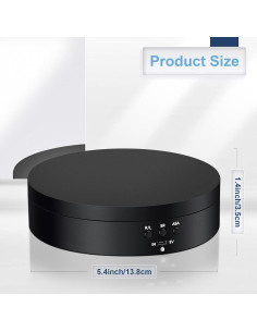 Soporte de Exhibición Rotativo Hicarer 360 USB Negro 2