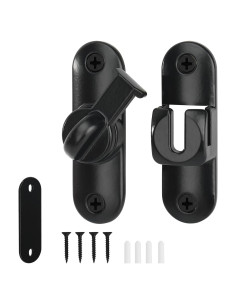 Cierre de puerta abatible Qkenvo negro para granero y corredera