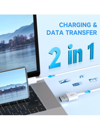 Cable de Alimentación USB A a USB-C 5M ANLINK para Cámaras