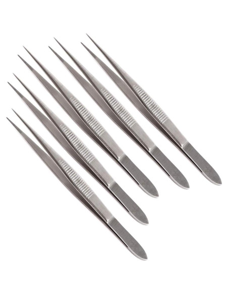 Juego de 5 Pinzas de Disección INSTRUMENTOS DE ALTA TECNOLOGÍA 8.9 cm