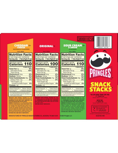 Pringles Snacks Crujientes Variados 19.3oz - 3 Sabores