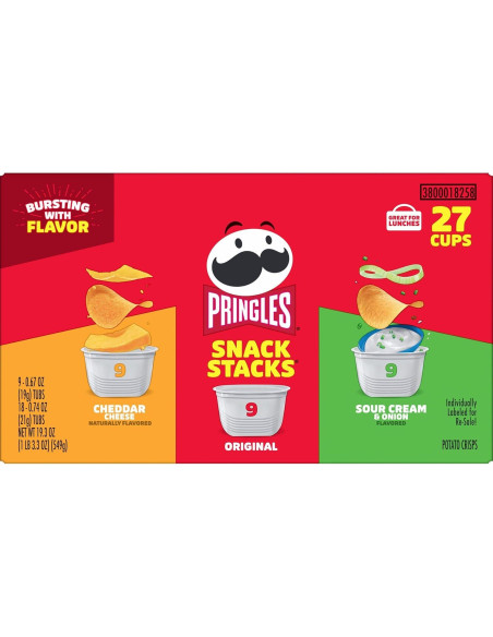 Pringles Snacks Crujientes Variados 19.3oz - 3 Sabores