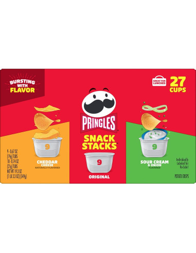 Pringles Snacks Crujientes Variados 19.3oz - 3 Sabores