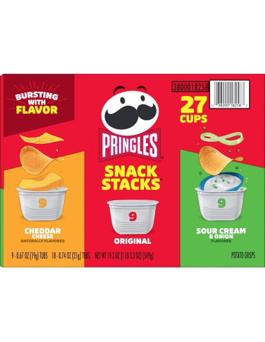 Pringles Snacks Crujientes Variados 19.3oz - 3 Sabores