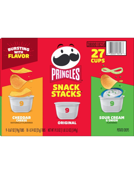 Pringles Snacks Crujientes Variados 19.3oz - 3 Sabores