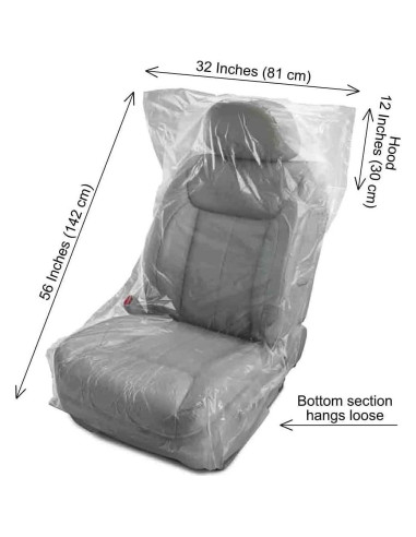100 Fundas de Asiento Desechables JESUNK Universales 145x80cm