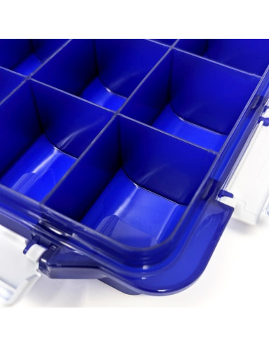 Caja de Pastillas Grande Pill Thing 20 Compartimentos Azul Cobalto