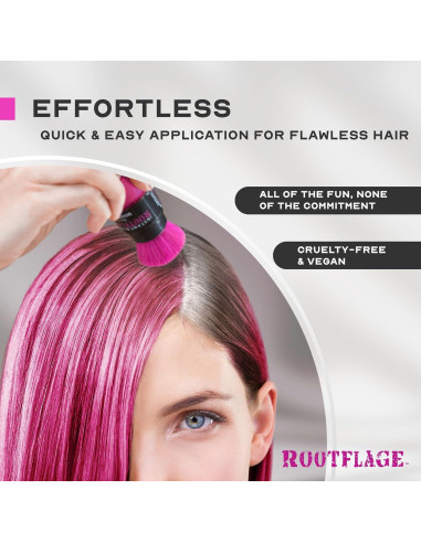 Tinte Temporal para Cabello Rosa Rootflage - 60 Aplicaciones