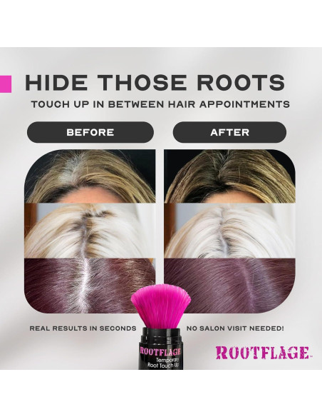 Tinte Temporal para Cabello Rosa Rootflage - 60 Aplicaciones