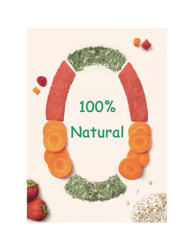 14 Piezas Juguetes Naturales para Conejos y Hámsters Finymk