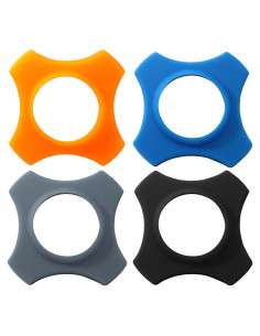 Paquete de 4 Anillos de Goma Antideslizantes Bonsicoky